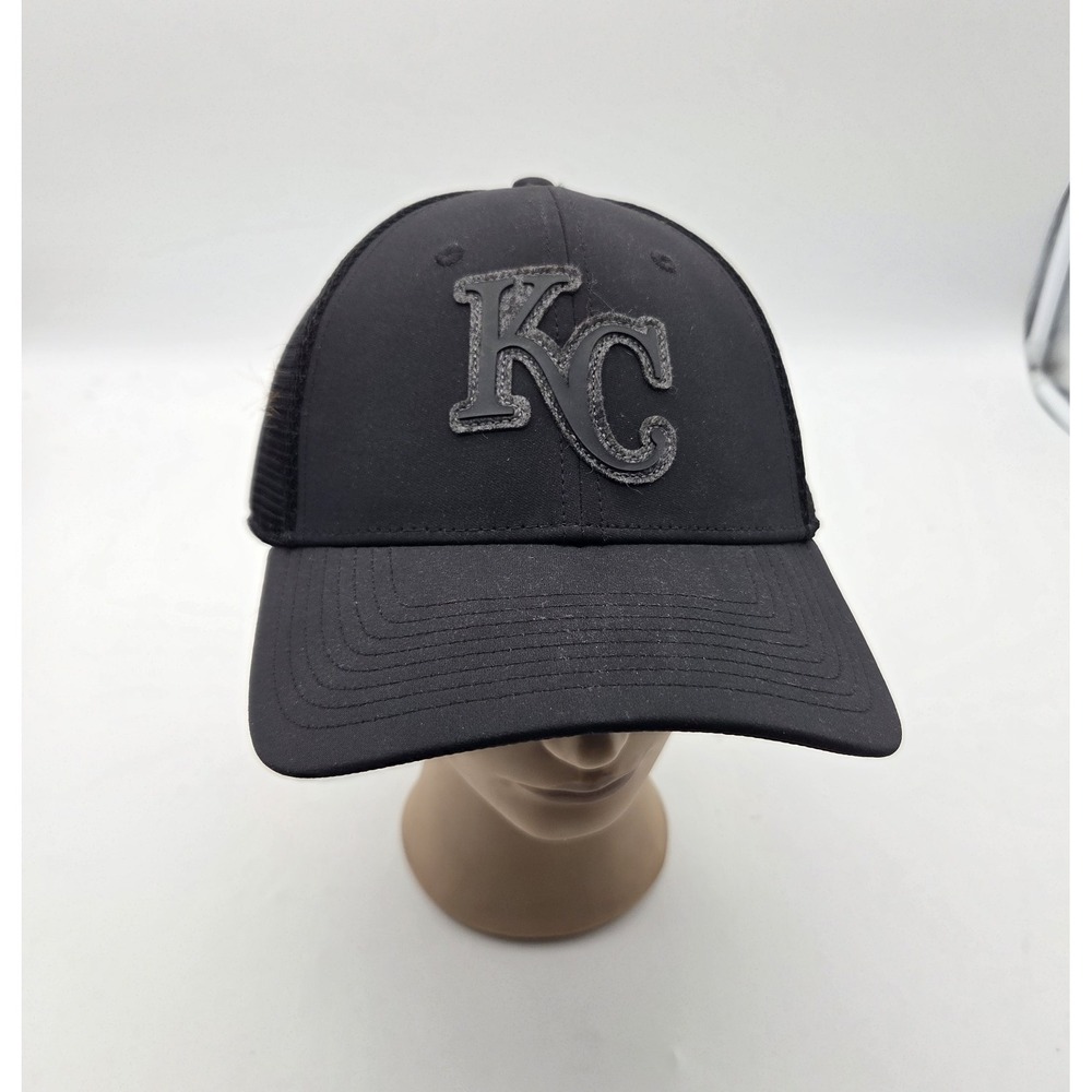 Kansas City Royals Trucker Rope Mesh Hat Black Snapback KC Baseball Cap Fanatics